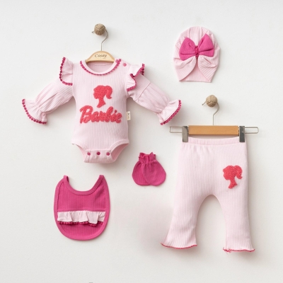 COŞAY BEBE KIZ 0-3 AY SÜZENELİ  5 Lİ SET