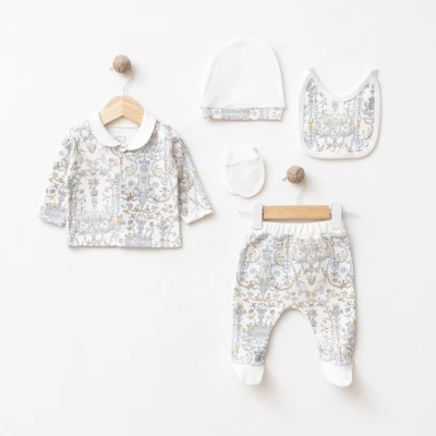 ESYA BABY ERKEK 0-3 AY CASTELLO 5 Lİ SET 