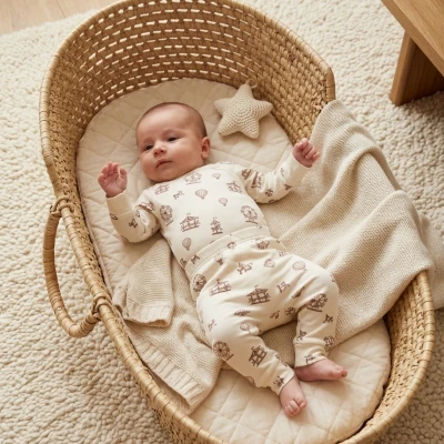 ESYA BABY KIZ 3-6-9 AY ATLI KARINCA KRUVAZE TAKIM