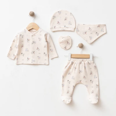ESYA BABY UNISEX 0-3 AY DENİZCİ MARTI 5Lİ SET