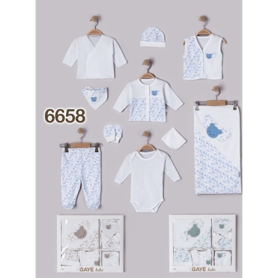 GAYE BEBE ERKEK 0-3 AY AYI KAFALAR 10LU SET