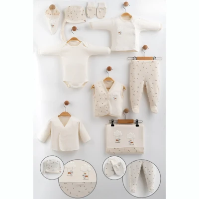 GAYE BEBE KIZ 0-3 AY BULUTLU KUŞ 10LU SET
