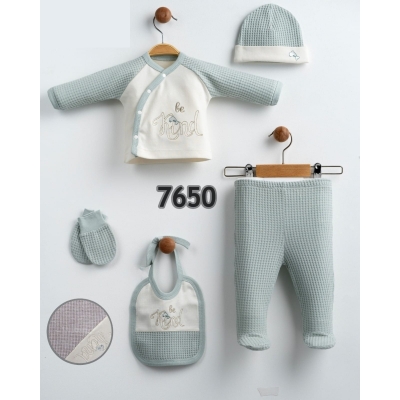 GAYE BEBE UNISEX 0-3 AY BE KIND 5Lİ SET