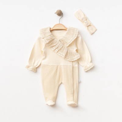 IŞIL BABY KIZ 0/3-0/3-3/6 AY BANDANALI TULUM