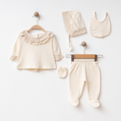 IŞIL BABY KIZ 0/3-0/3-3/6 AY KOPANAKİLİ 5Lİ SET