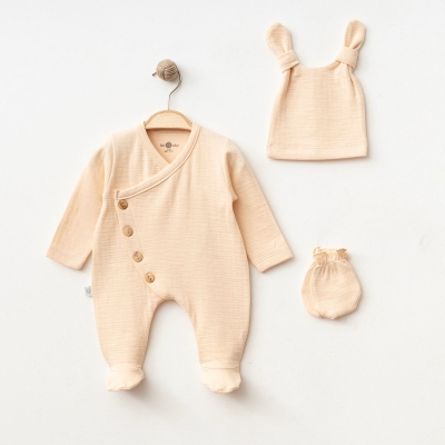 IŞIL BABY UNISEX 0/3-0/3-3/6 AY DÜĞMELİ TULUM