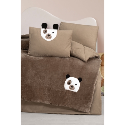 KANZ UNISEX NAKIŞLI YORGAN SETİ
