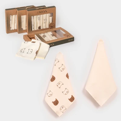 LOVEMAXX ERKEK 0-12 AY 7Lİ AYICIKLI MENDİL