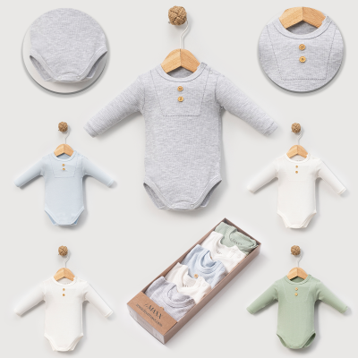LOVEMAXX ERKEK 0/3-3/6 AY 5Lİ UZUNKOL BODY