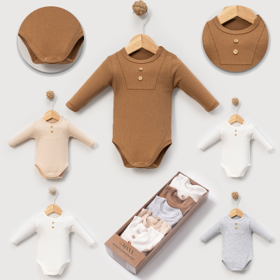 LOVEMAXX ERKEK 0/3-3/6 AY 5Lİ UZUNKOL BODY