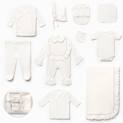 LOVEMAXX KIZ 0-3 AY BİYELİ FİSTOLU 10LU SET