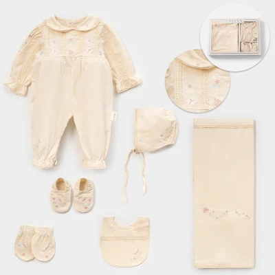 LOVEMAXX KIZ 0-3 AY KELEBEK NAKIŞLI KUTULU 6LI SET