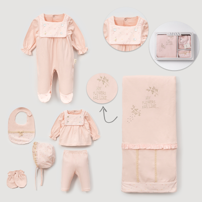 LOVEMAXX KIZ 0-3 AY MY FLOWERS KUTULU 7Lİ SET