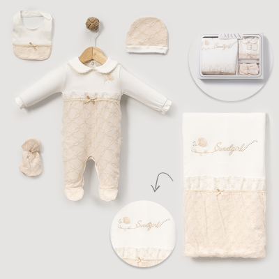LOVEMAXX KIZ 0-3 AY SWEETGIRL KUTULU 5Lİ SET