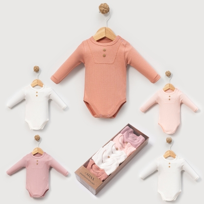 LOVEMAXX KIZ 0/3-3/6 AY 5Lİ UZUNKOL BODY