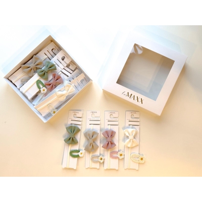 LOVEMAXX KIZ KETEN SAÇ BANDI ÖRME TOKA SET