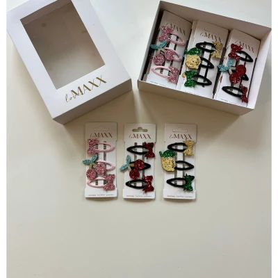 LOVEMAXX KIZ MEYVELİ 3LÜ TOKA SET