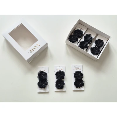 LOVEMAXX KIZ SİMLİ KALPLİ 2Lİ TOKA SET