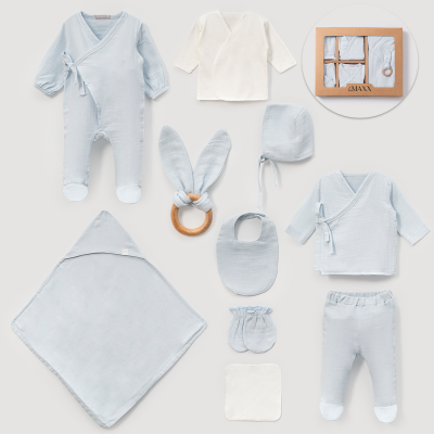 LOVEMAXX UNISEX 0-3 AY MÜSLİN 10LU SET