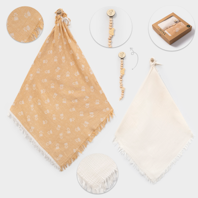 LOVEMAXX UNISEX 110*120 CM MÜSLİN BATTANİYE SETİ
