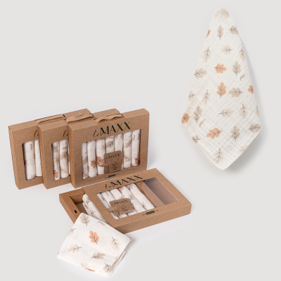LOVEMAXX UNISEX KRAFT KUTULU 7Lİ MÜSLİN MENDİL
