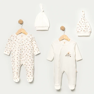 MİNİSSE KIZ 0/3-3/6 AY CUTE FLOWER 2Lİ TULUM