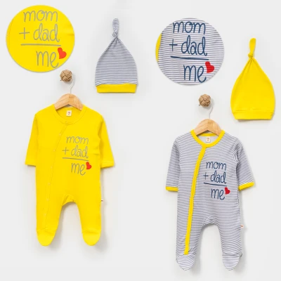 MİNİSSE UNISEX 3-6 AY MOM DAD FİTİLLİ 2Lİ TULUM