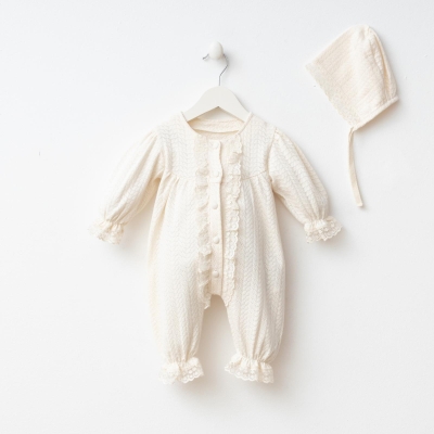 MİNİZEYN KIZ 3-6-9 AY VİCTORİA BEBEK KIZ TULUM