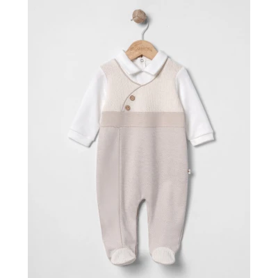 MİOMİNİ ERKEK 0-3-6-9 AY JAKARLI ÇELİK ÖRME TULUM