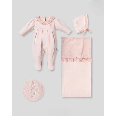 MOONSTAR KIZ 0-3 AY 3LÜ BEBEK SET