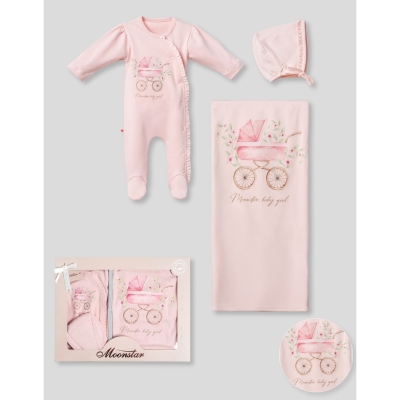 MOONSTAR KIZ 0-3 AY 3LÜ SET