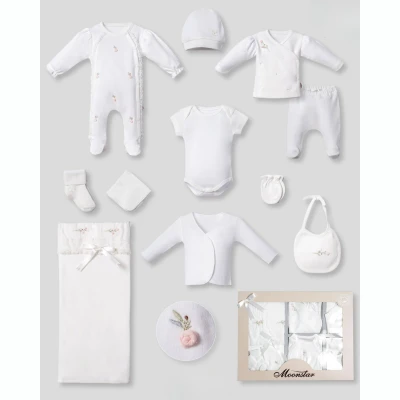MOONSTAR KIZ 0-3 AY BEBEK SET