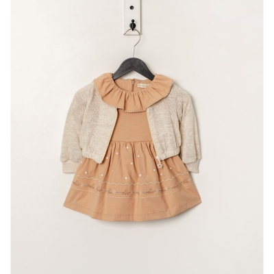 MOONSTAR GIRL 1-2-3-4 YEARS OLD CARDIGAN DRESS SUIT