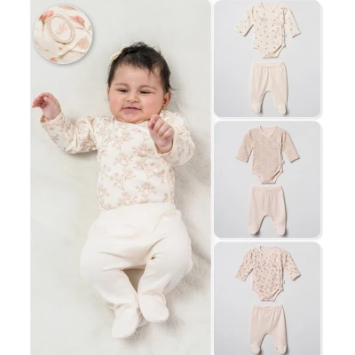 MOONSTAR KIZ 3-6 AY BEBEK 2Lİ SET