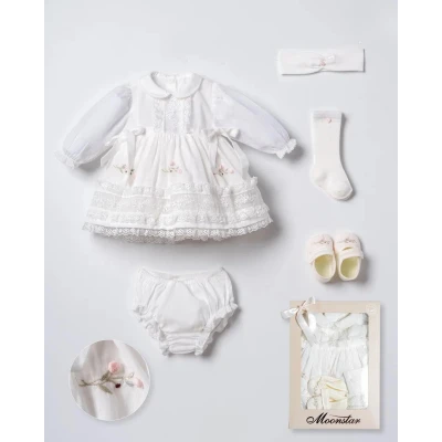 MOONSTAR KIZ 3-6 AY BEBEK 5Lİ SET