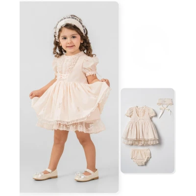 MOONSTAR KIZ 9-24 AY BANDANALI SLİPLİ ELBİSE