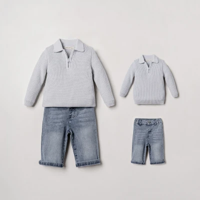 NIPPERLAND ERKEK 6-9-12-18 AY DENIM KAZAKLI TAKIM 
