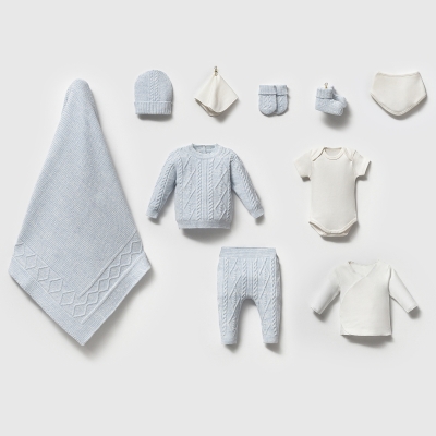 NİPPERLAND UNISEX 0-3 AY BAKLAVA DESEN 10LU SET