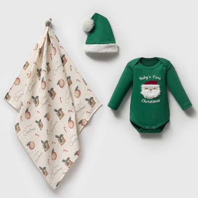 NIPPERLAND UNISEX 0-3 AY CHRISTMAS 3LÜ SET