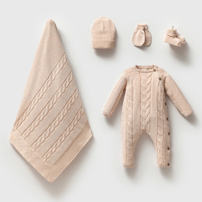 NİPPERLAND UNISEX 0-3 AY GOTS 5Lİ SET