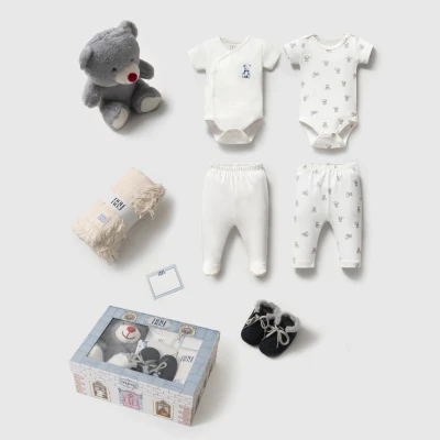 NOYNOY UNISEX 0-6 AY AYI OYUNCAKLI 7 PARÇA SET