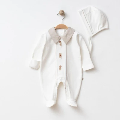 OBABY ERKEK 3-3-6 AY AYICIK NAKIŞLI YAKALI TULUM