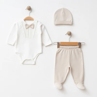 OBABY ERKEK 3-3-6 AY PAPYONLU 3LÜ SET