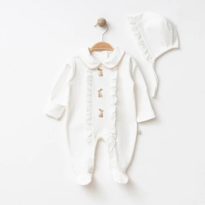 OBABY KIZ 3-3-6 AY TAVŞAN NAKIŞLI DANTELLİ TULUM