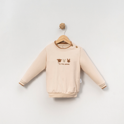 OVERDO ERKEK 1-2-3-4 YAŞ AYICIK NAKIŞLI SWEAT 