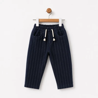 OVERDO ERKEK 1-2-3-4 YAŞ ÇİZGİLİ GABARDIN PANTOLON