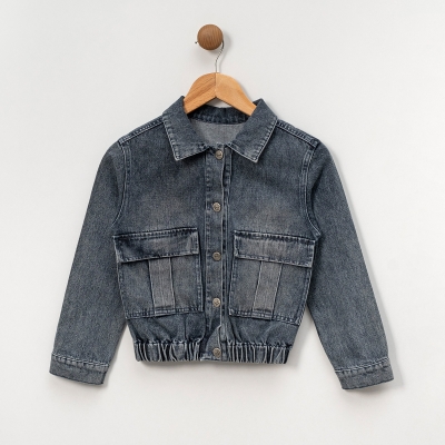 OVERDO UNISEX 5-6-7-8 YAŞ NAKIŞLI KOT CEKET
