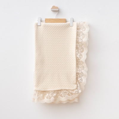 PUGİ KIZ 90*90 CM DANTELLİ BATTANİYE