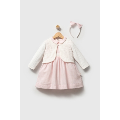 TONGS BABY KIZ 2-3-4-5 YAŞ KAPİTONELİ ELBİSE