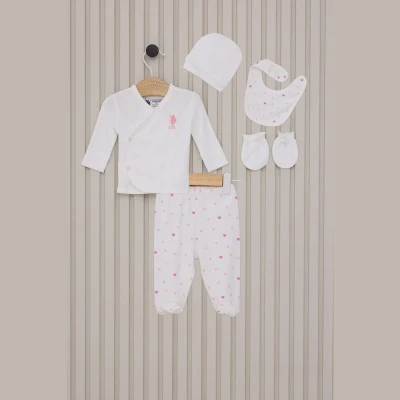 US POLO KIZ 0-3 AY 5Lİ ZIBIN SET